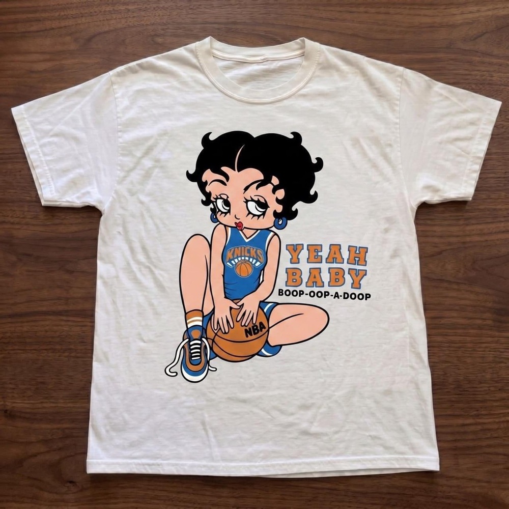 Betty Boop New York Knicks NBA Basketball Tee